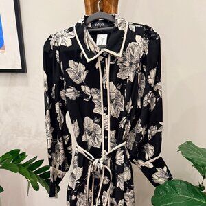 Fab'rik Long-Sleeve Button-Up Dress